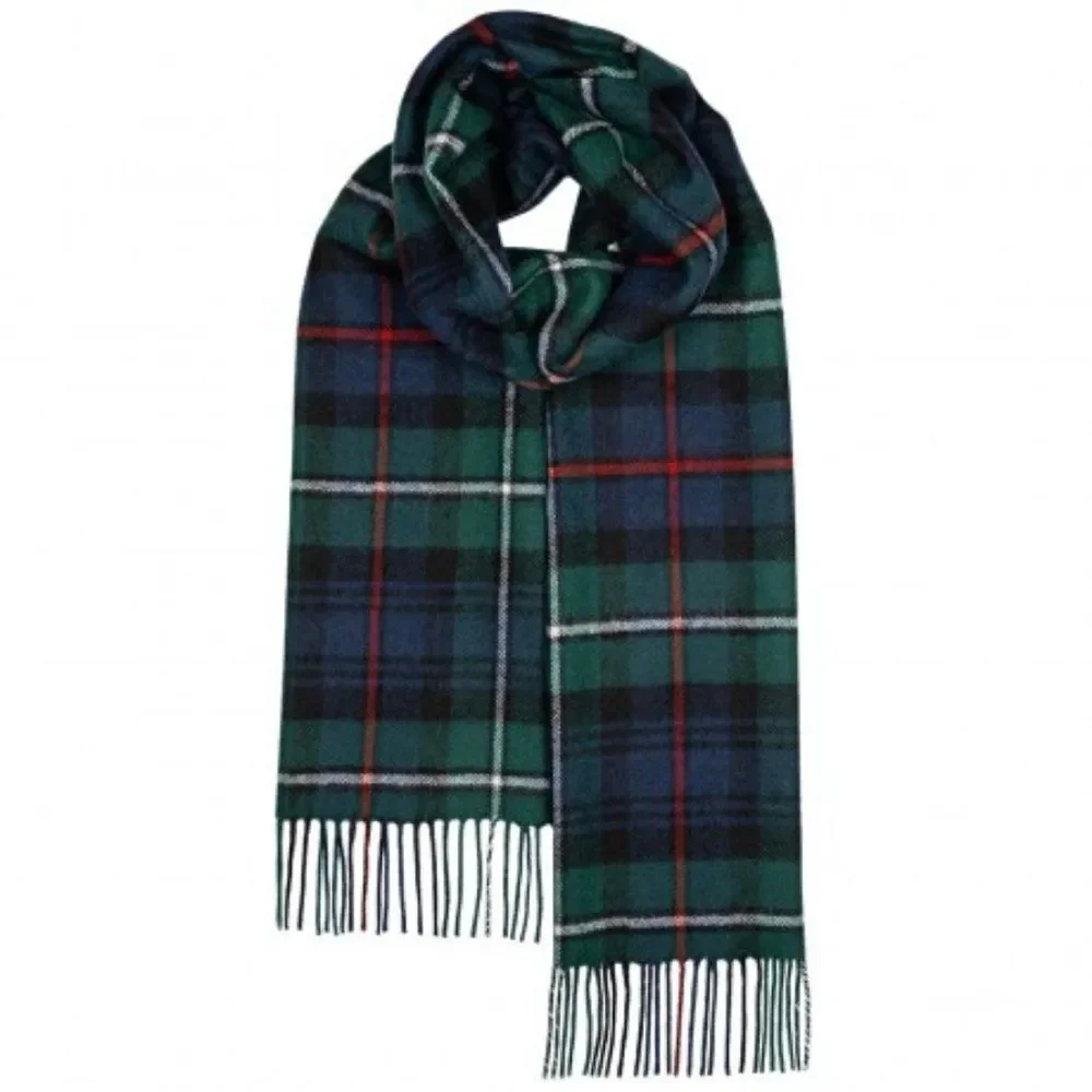 LOCHCARRON OF SCOTLAND BAILEY MACKENZIE MODERN LARGE LAMBSWOOL SCARF